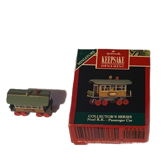 Hallmark Other - Noel RR 1991 Miniature Passenger Car Hallmark Keepsake Ornament New in box.